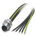 Встраиваемые разъемы - SACC-DSI-M12FSK-4PE-M16XL/0,2 - 1415294