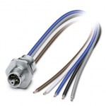 Встраиваемые разъемы - SACC-E-M12MSL-4FE-M16XL/0,2 GR - 1425582