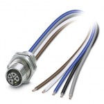 Встраиваемые разъемы - SACC-DSI-M12FSL4FE-M16XL/0,2GR - 1425585