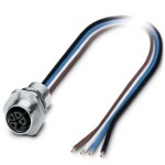 Встраиваемые разъемы - SACC-E-M12FSL-4CON-M16XL/0,2 - 1425587