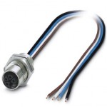 Встраиваемые разъемы - SACC-DSI-M12FSL-4CON-M16XL/0,2 - 1425589