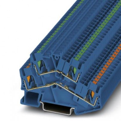 Двухъярусные клеммы - PTTBS 2,5 BU/U-OG/O-GN - 3209612