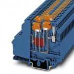 Клеммы с ножевыми размыкателями - UDMTK 5-TWIN-P/P BU - 3101139