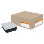 Распаячная коробка СП 115х115х45мм, крышка, метал. лапки, IP20, TDM
