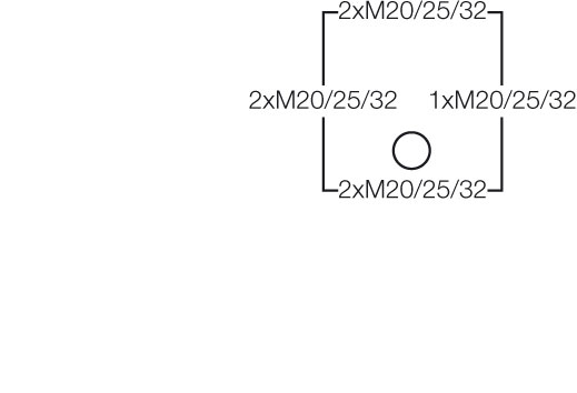 Клеммная коробка KF 0606 G схема с размерами 3