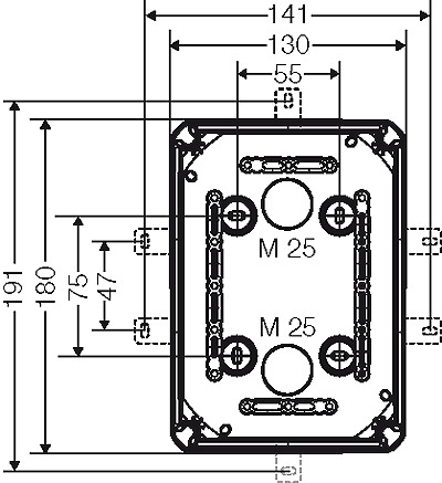 KF 1010 G Коробка клеммная схема с размерами